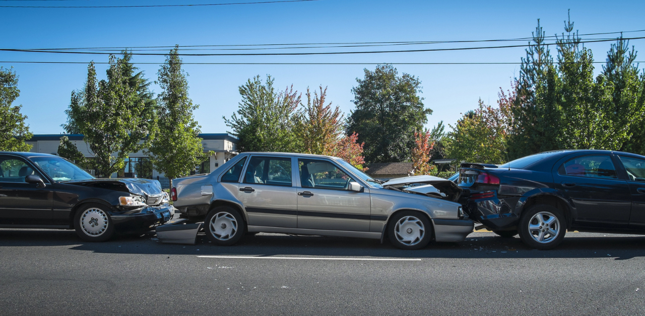 Fault in a 3-Car Accident