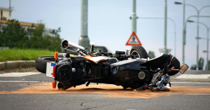 Motorcycle accident on H-1 Freeway