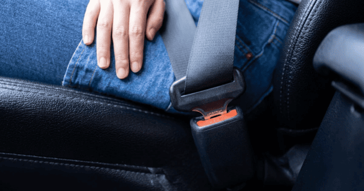 Wearing seatbelt