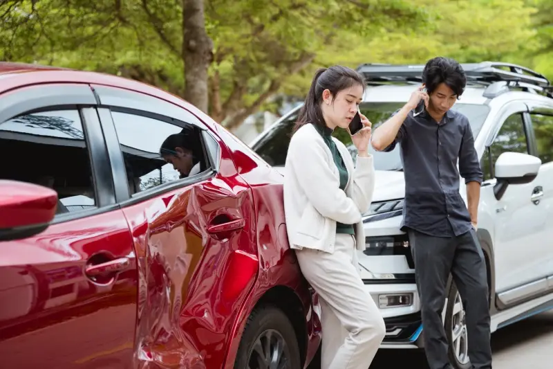 A car accident